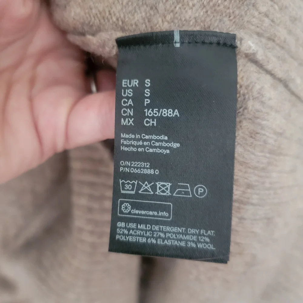 H&M Cozy Brown Cowl Neck Sweater - Picture 3 of 4